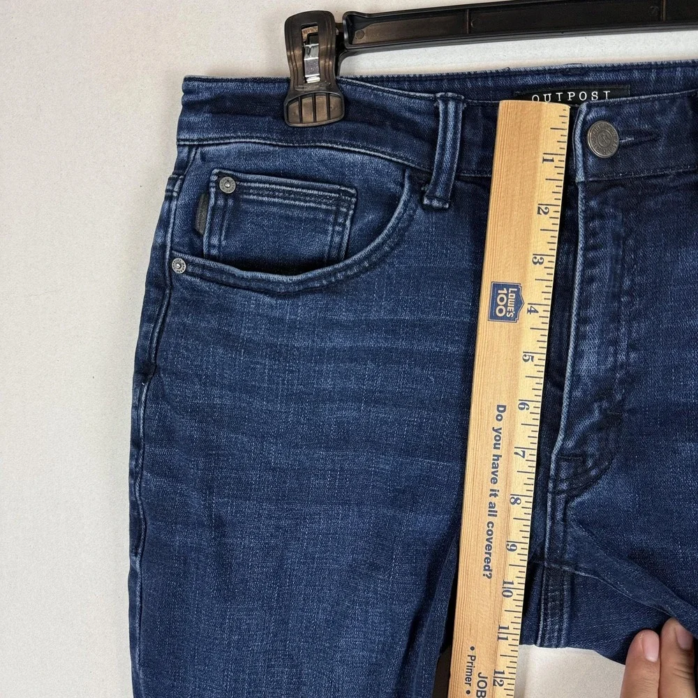 Outpost‎ Makers Jeans Mens 32x34 Blue Dark Wash Regular Straight Stretch Denim